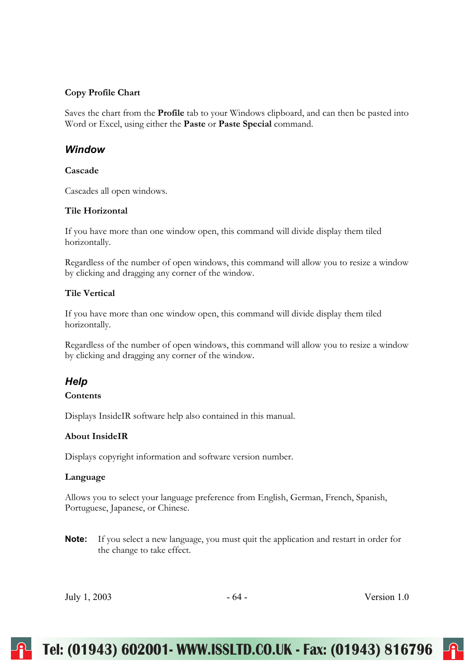 RayTek ThermoView Ti30 User Manual | Page 64 / 83