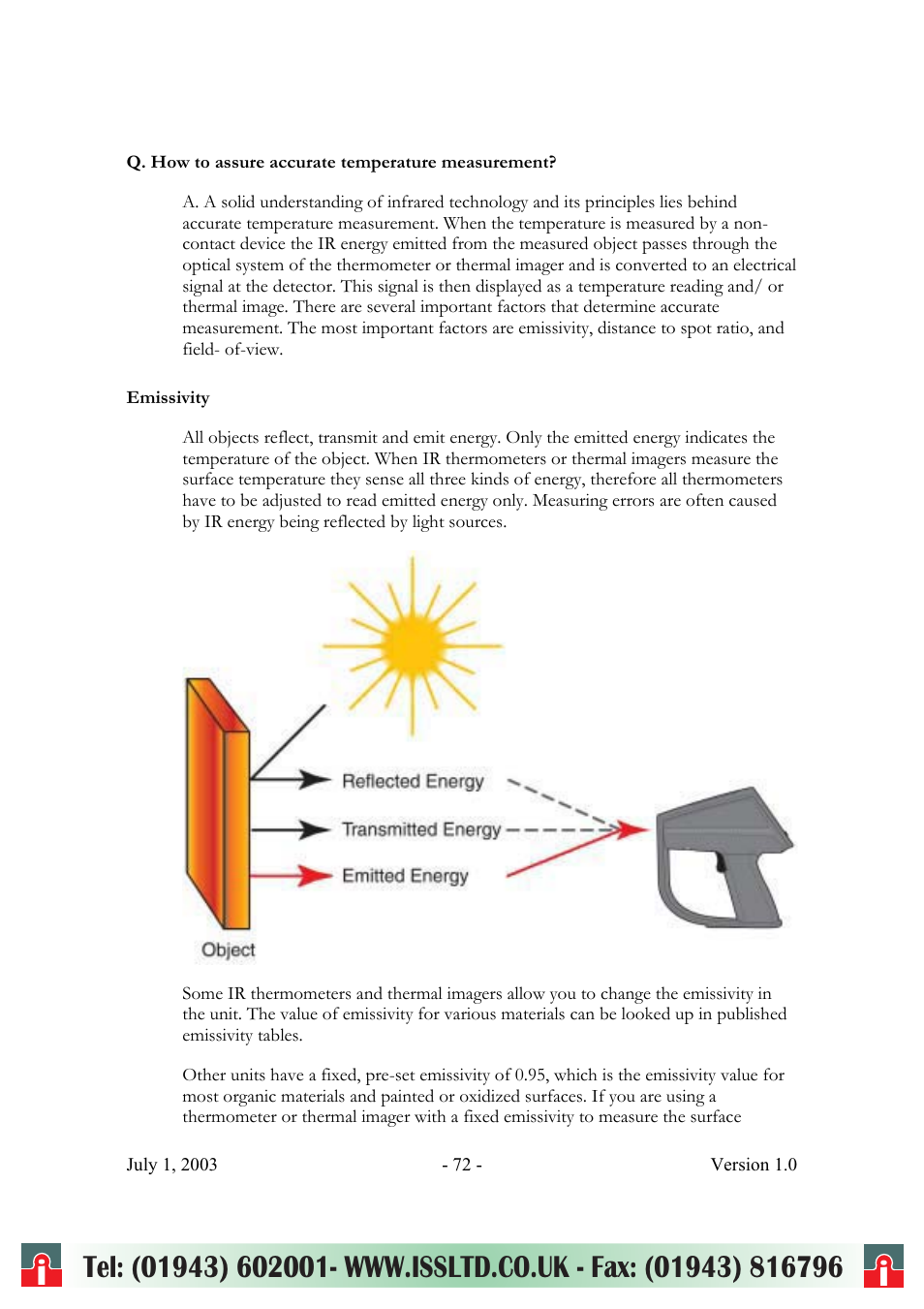 RayTek ThermoView Ti30 User Manual | Page 72 / 83