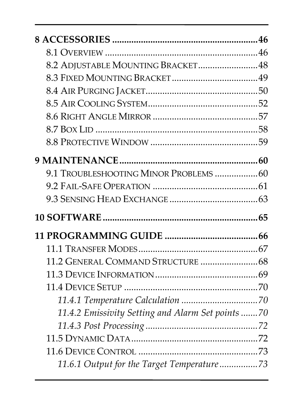 RayTek MI Miniature Infrared Sensor User Manual | Page 7 / 95