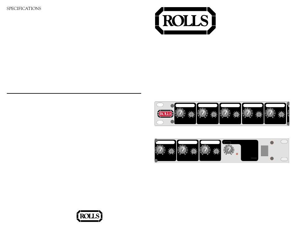 Rolls MixMax RM81 User Manual | 2 pages