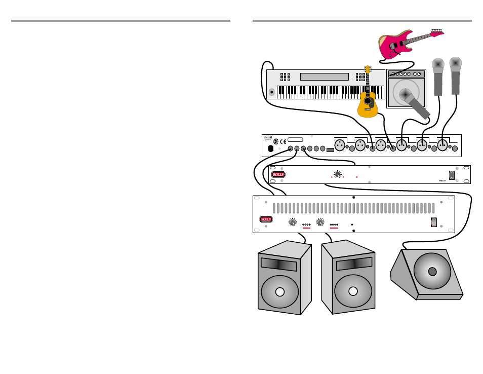 Mains amplifier, Monitor amplifier | Rolls RM65 User Manual | Page 4 / 4