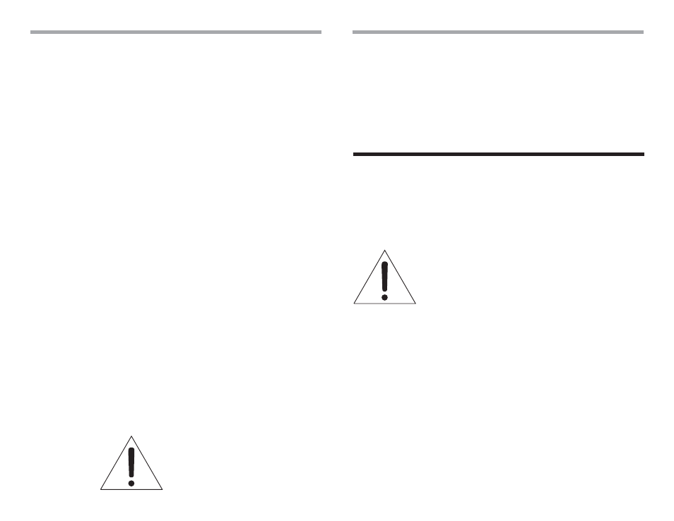 Warning | Rolls PM350B User Manual | Page 2 / 4