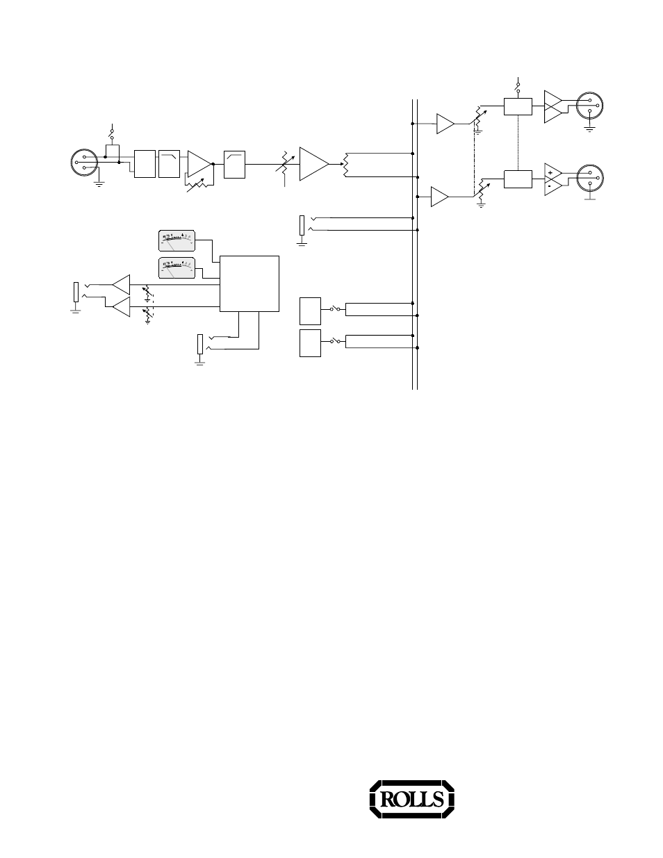 Limited warranty, Block diagram, Rolls corporation salt lake city, utah 10/02 | Rolls Field Mixer MX442 User Manual | Page 6 / 6