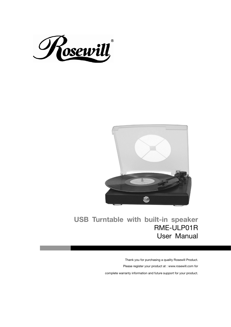 Rosewill RME-ULP01R User Manual | 4 pages