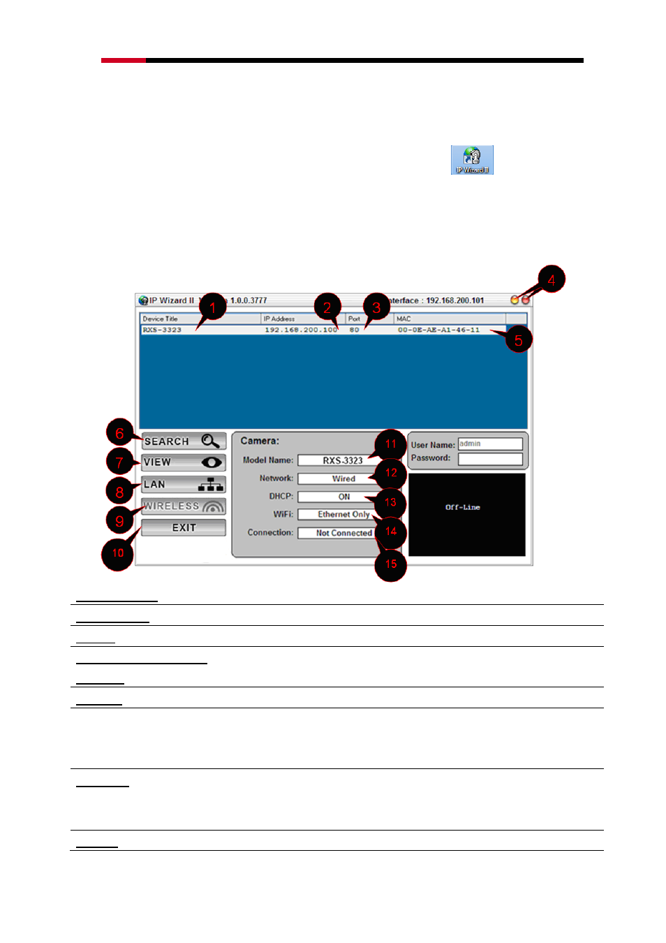 Chapter 3. connecting to the camera, Using ipwizard ii | Rosewill RXS-4324 User Manual | Page 15 / 77