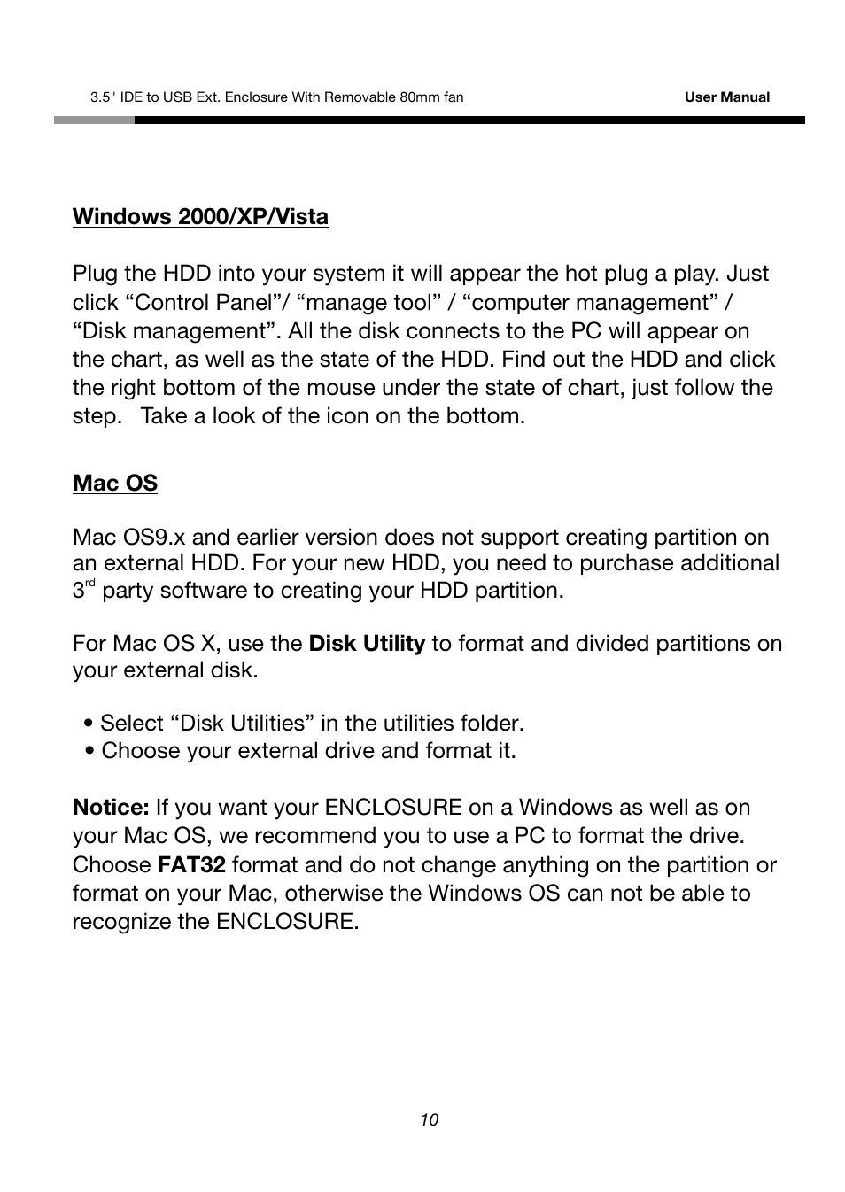 Rosewill RX355-U User Manual | Page 10 / 12