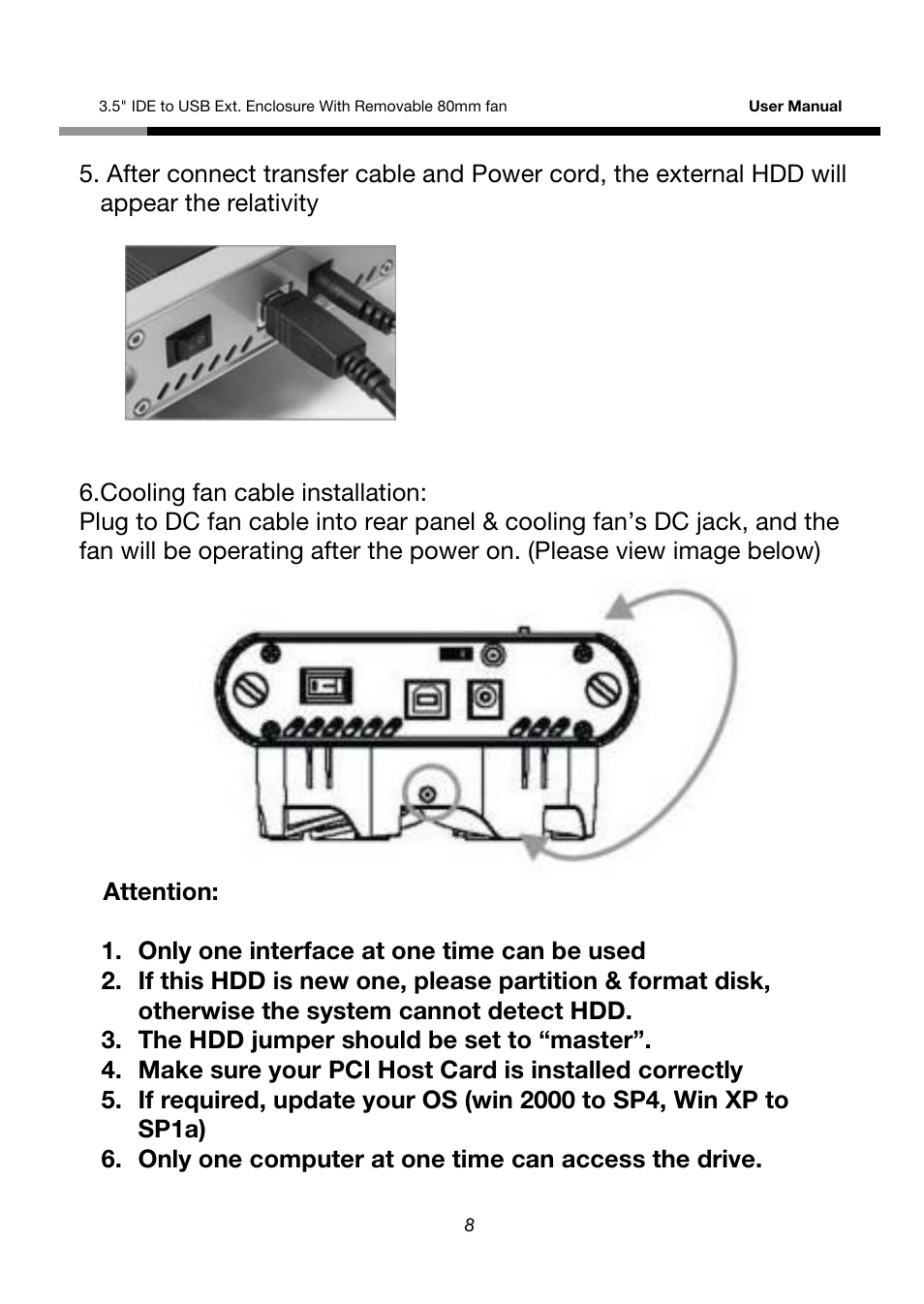 Rosewill RX355-U User Manual | Page 8 / 12