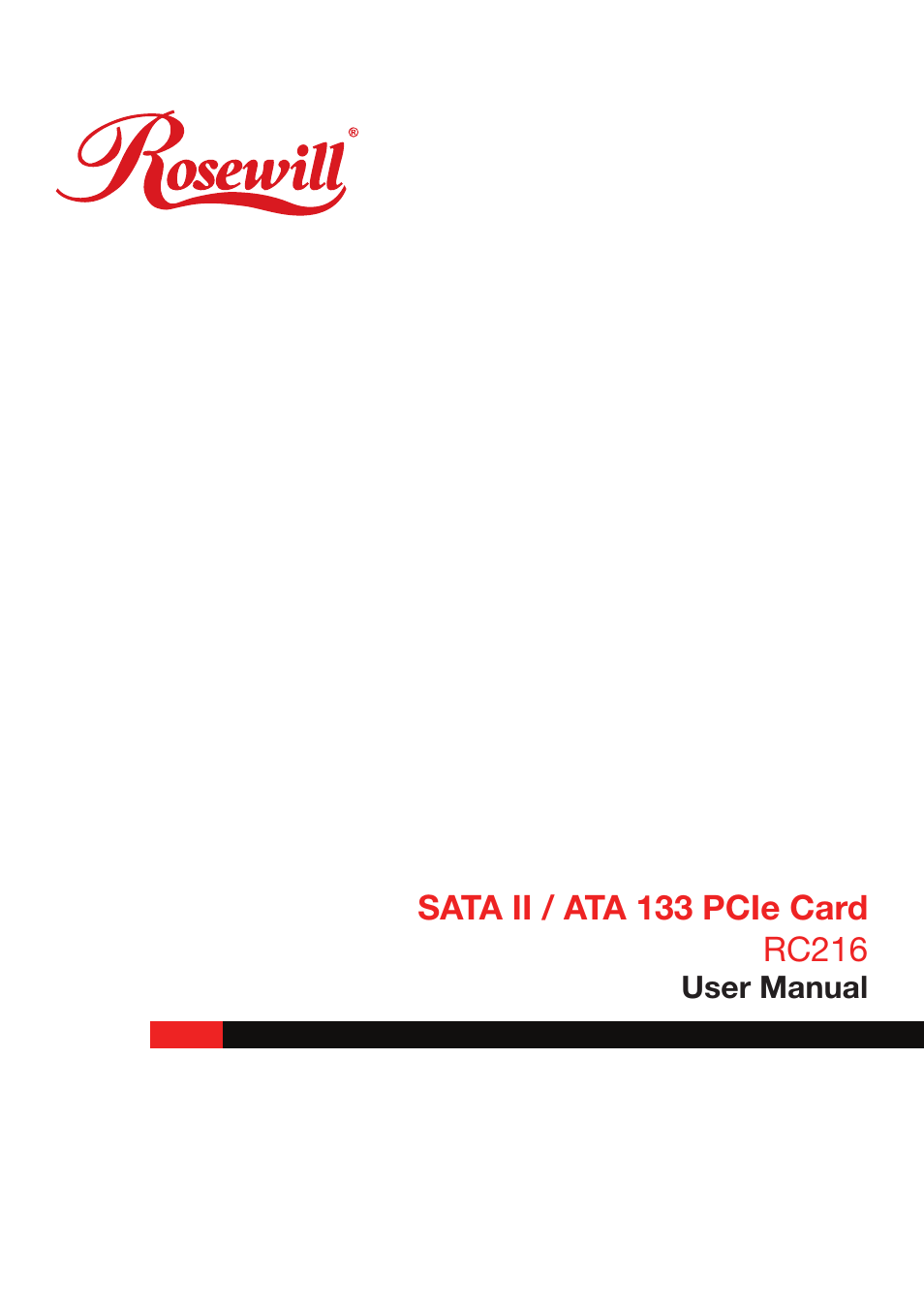 Rosewill RC216 User Manual | 13 pages