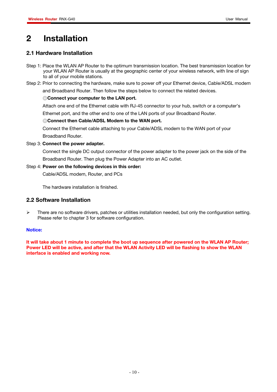 2 installation | Rosewill RNX-G400 User Manual | Page 11 / 55