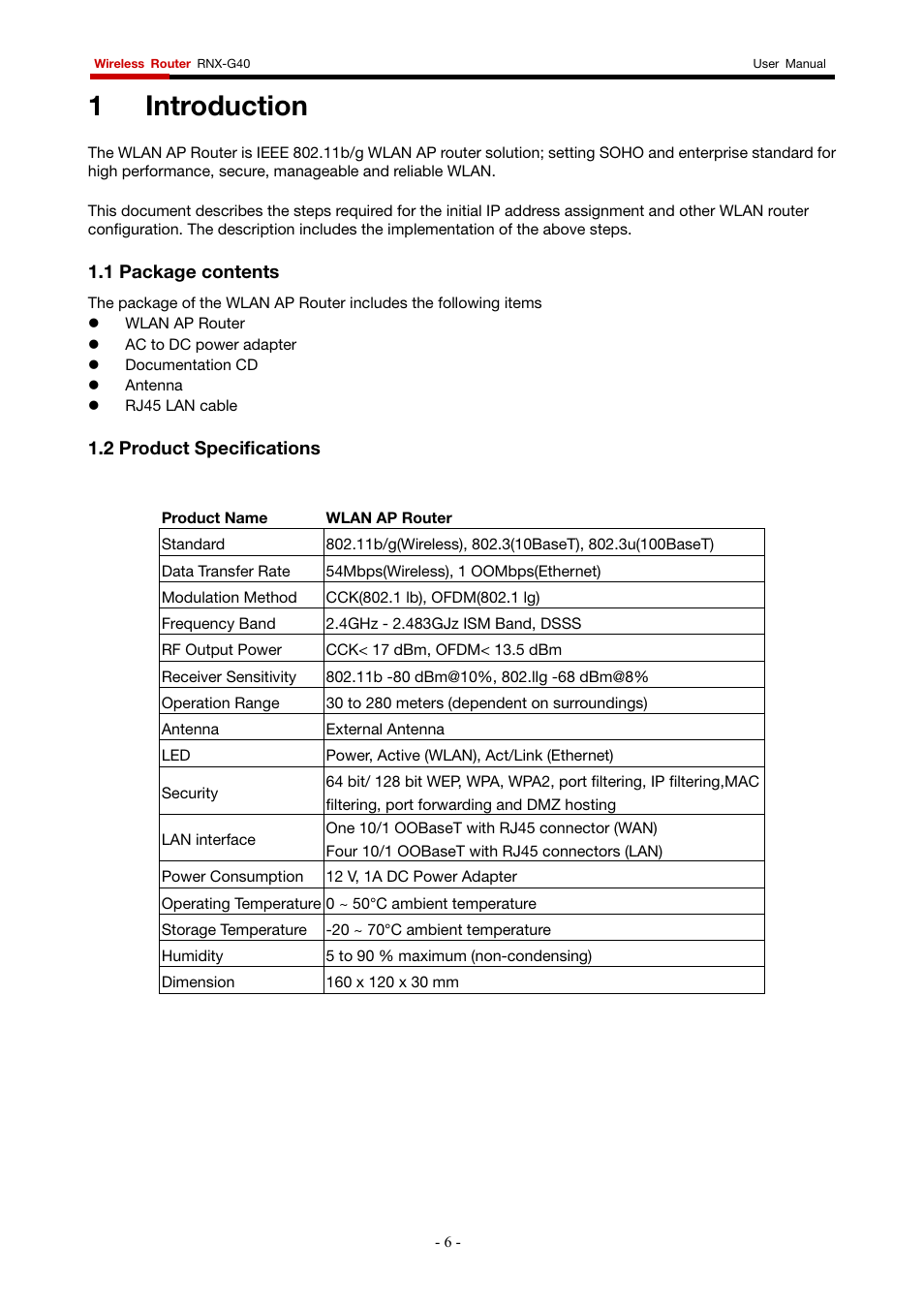 1 introduction | Rosewill RNX-G400 User Manual | Page 7 / 55