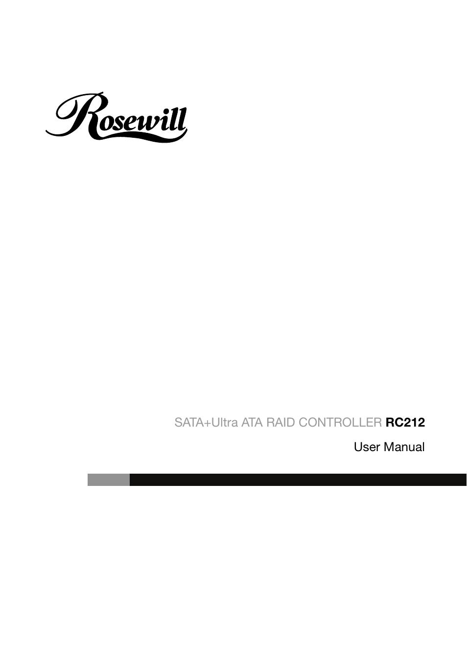 Rosewill RC212 User Manual | 24 pages
