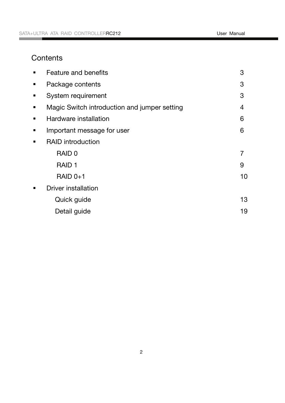 Rosewill RC212 User Manual | Page 2 / 24