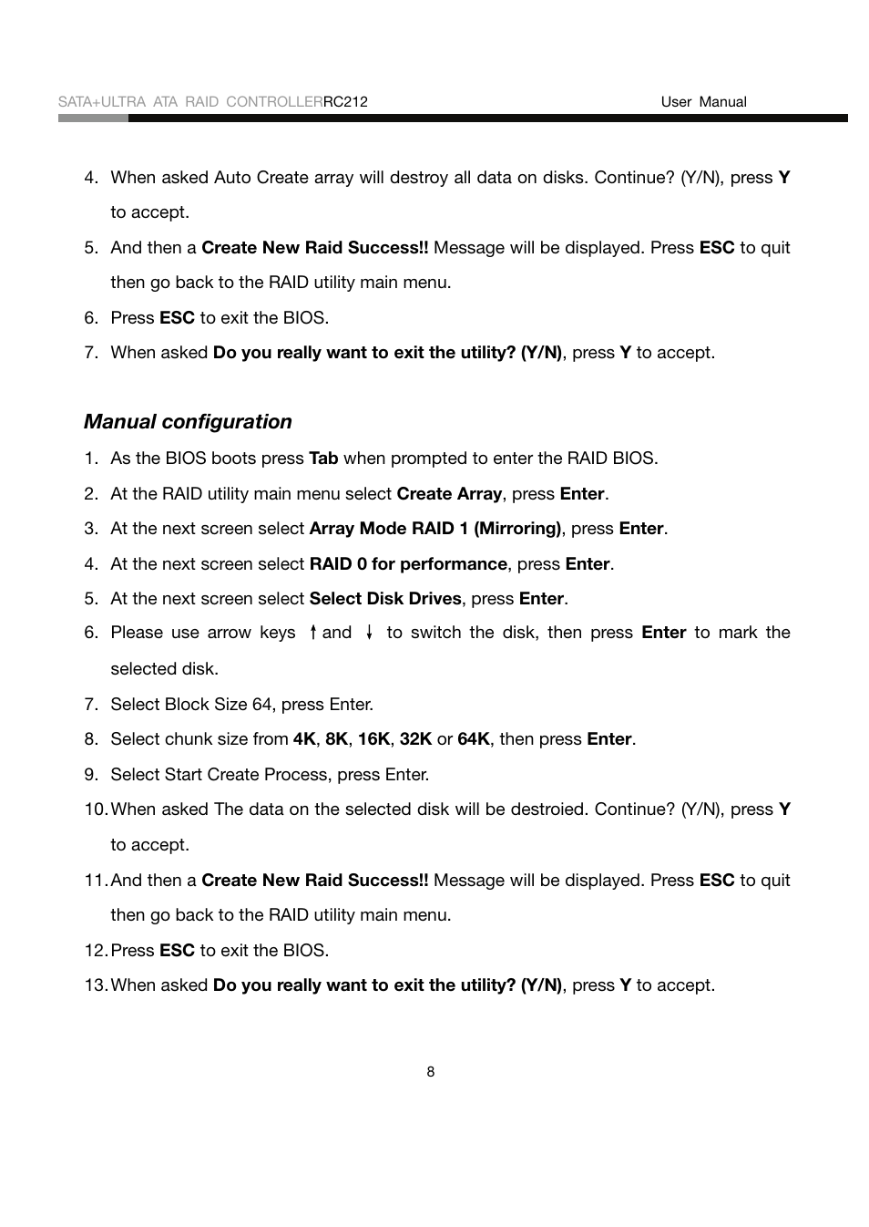Rosewill RC212 User Manual | Page 8 / 24
