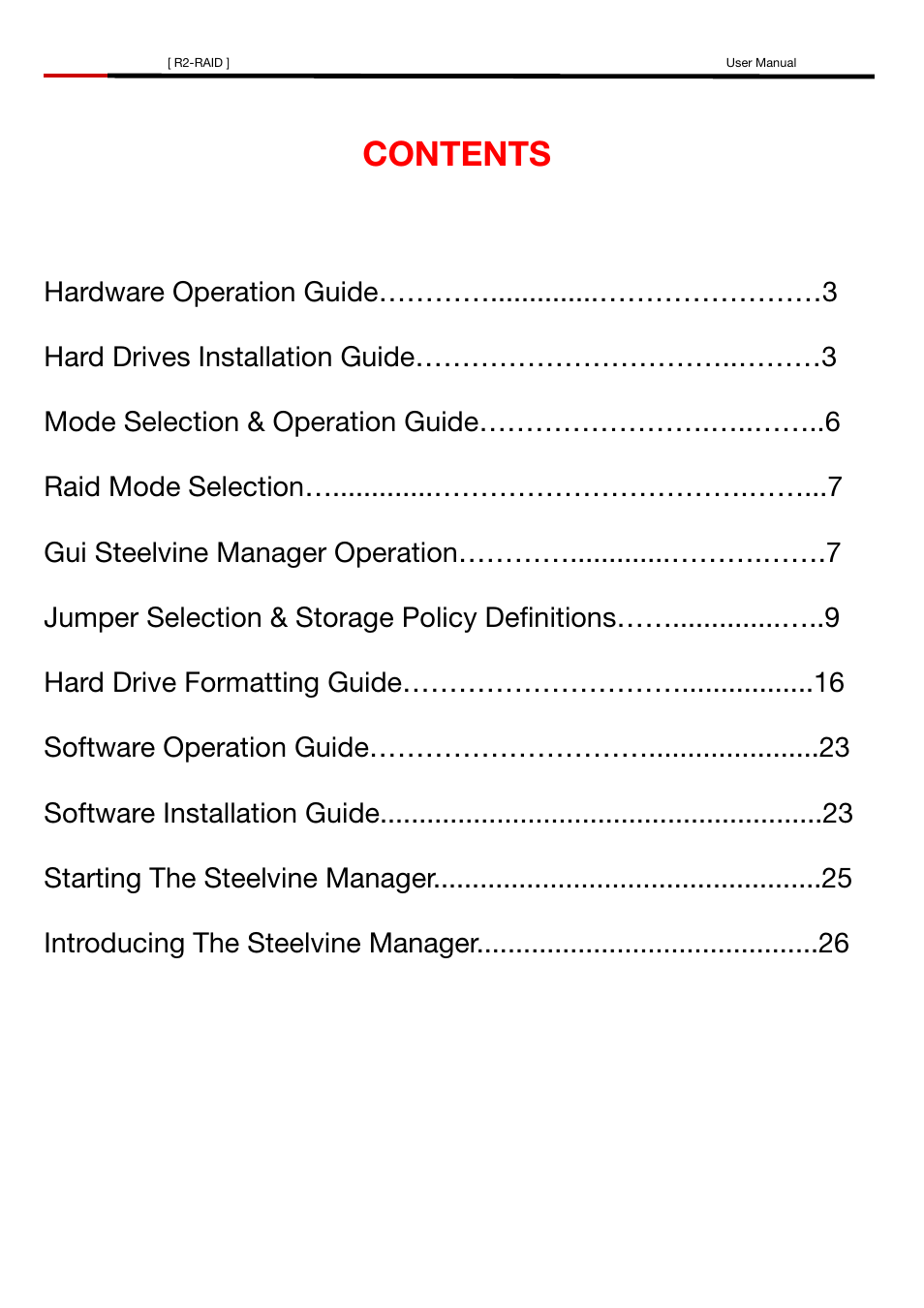 Rosewill R2-RAID User Manual | Page 2 / 29