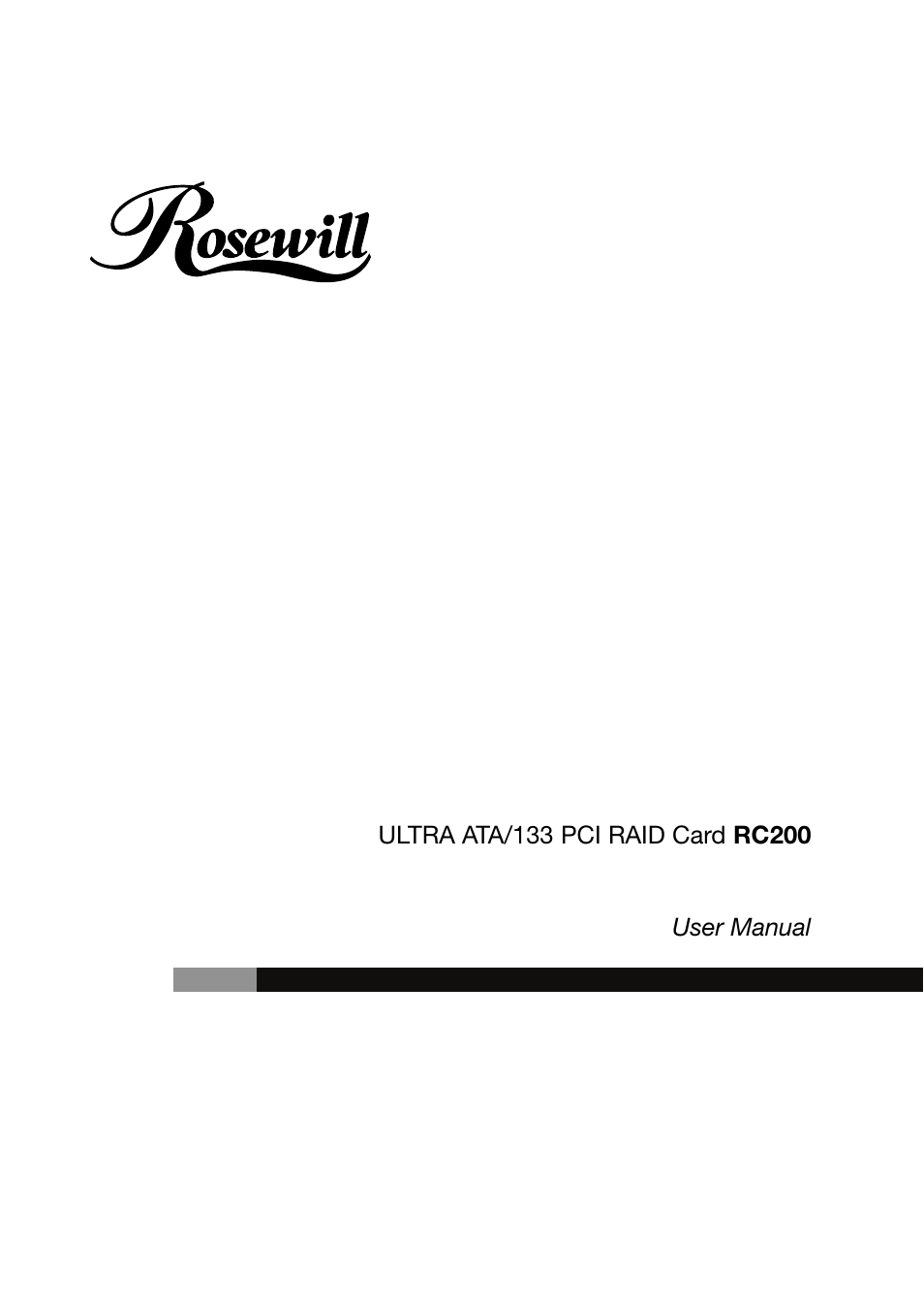 Rosewill RC200 User Manual | 28 pages