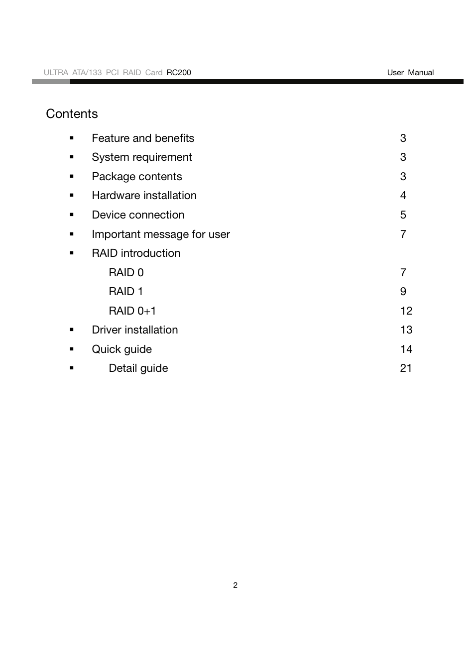 Rosewill RC200 User Manual | Page 2 / 28