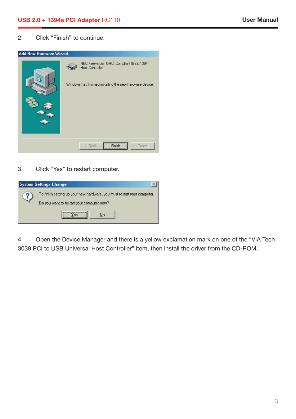 Rosewill RC-110 User Manual | Page 4 / 7