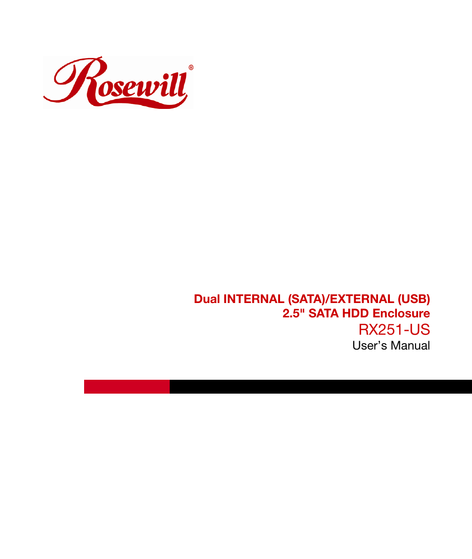 Rosewill RX251-US User Manual | 15 pages