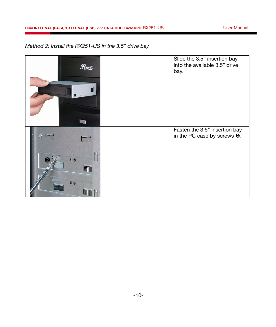 Rosewill RX251-US User Manual | Page 11 / 15