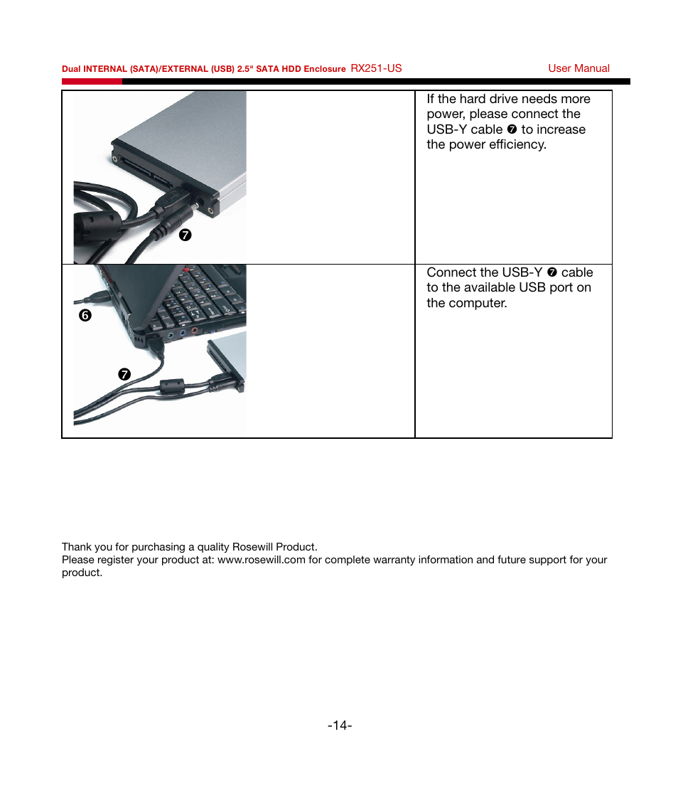 Rosewill RX251-US User Manual | Page 15 / 15