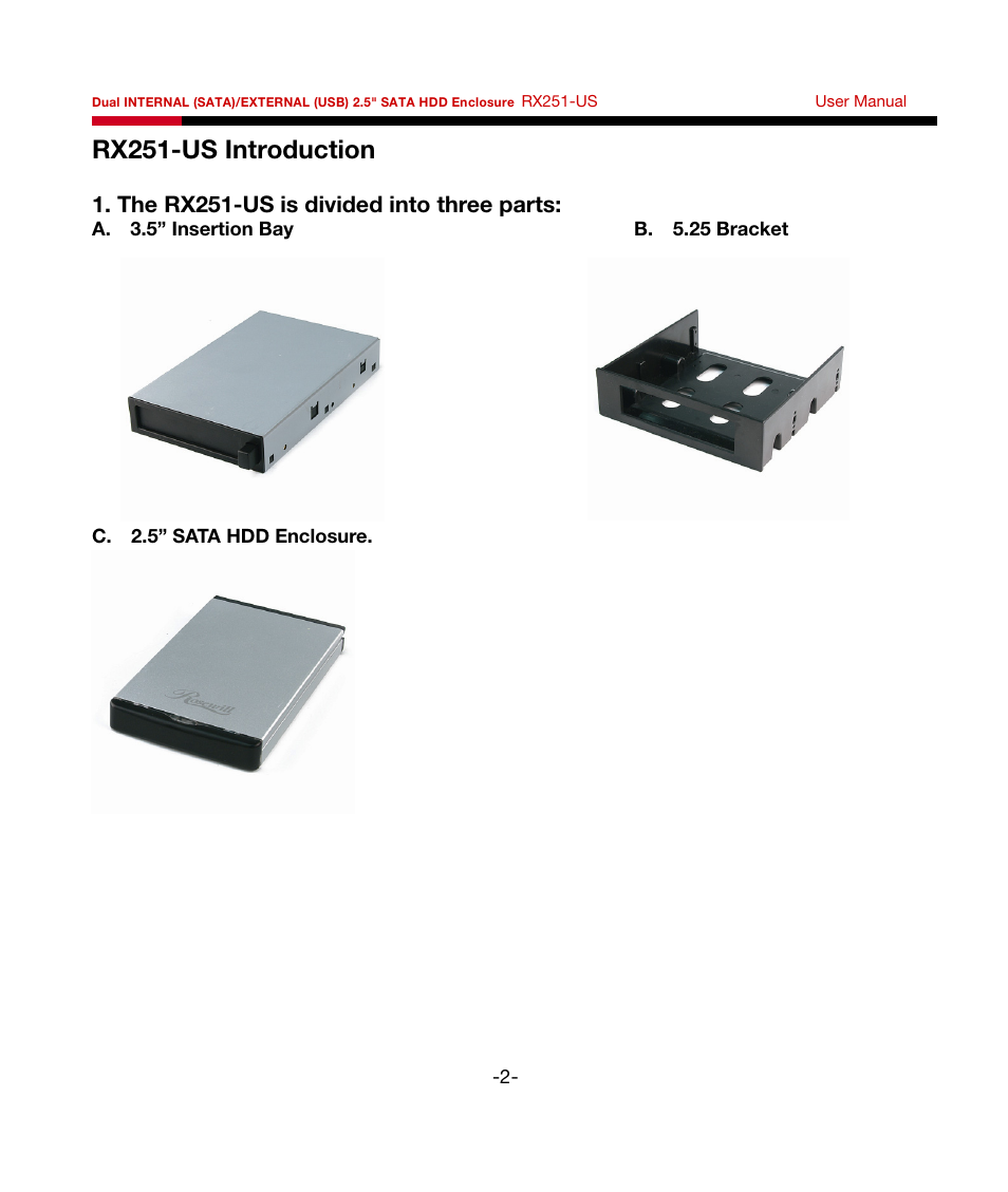 Rosewill RX251-US User Manual | Page 3 / 15