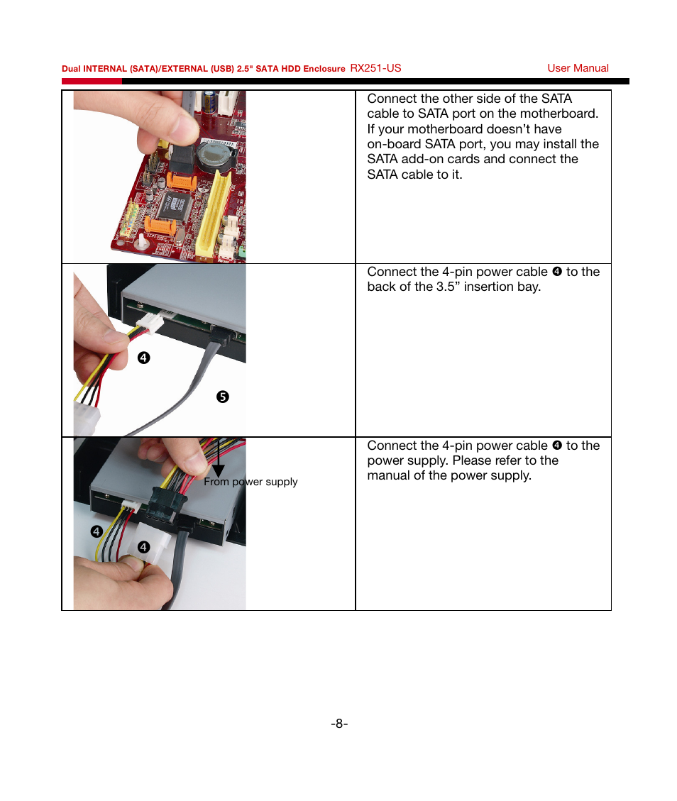 Rosewill RX251-US User Manual | Page 9 / 15