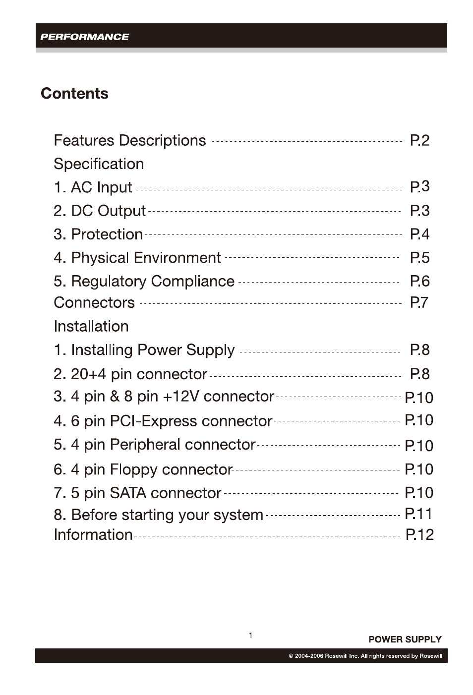 Rosewill RP550-2 User Manual | Page 2 / 14