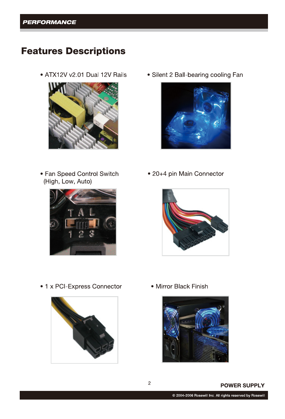 Rosewill RP550-2 User Manual | Page 3 / 14