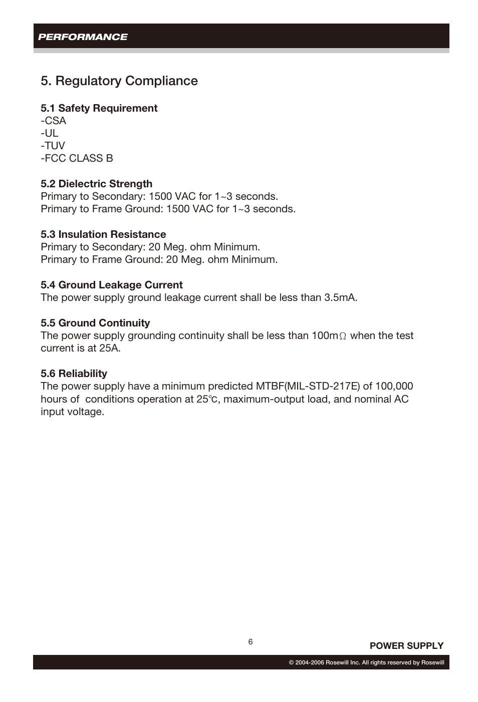 Regulatory compliance | Rosewill RP550-2 User Manual | Page 7 / 14