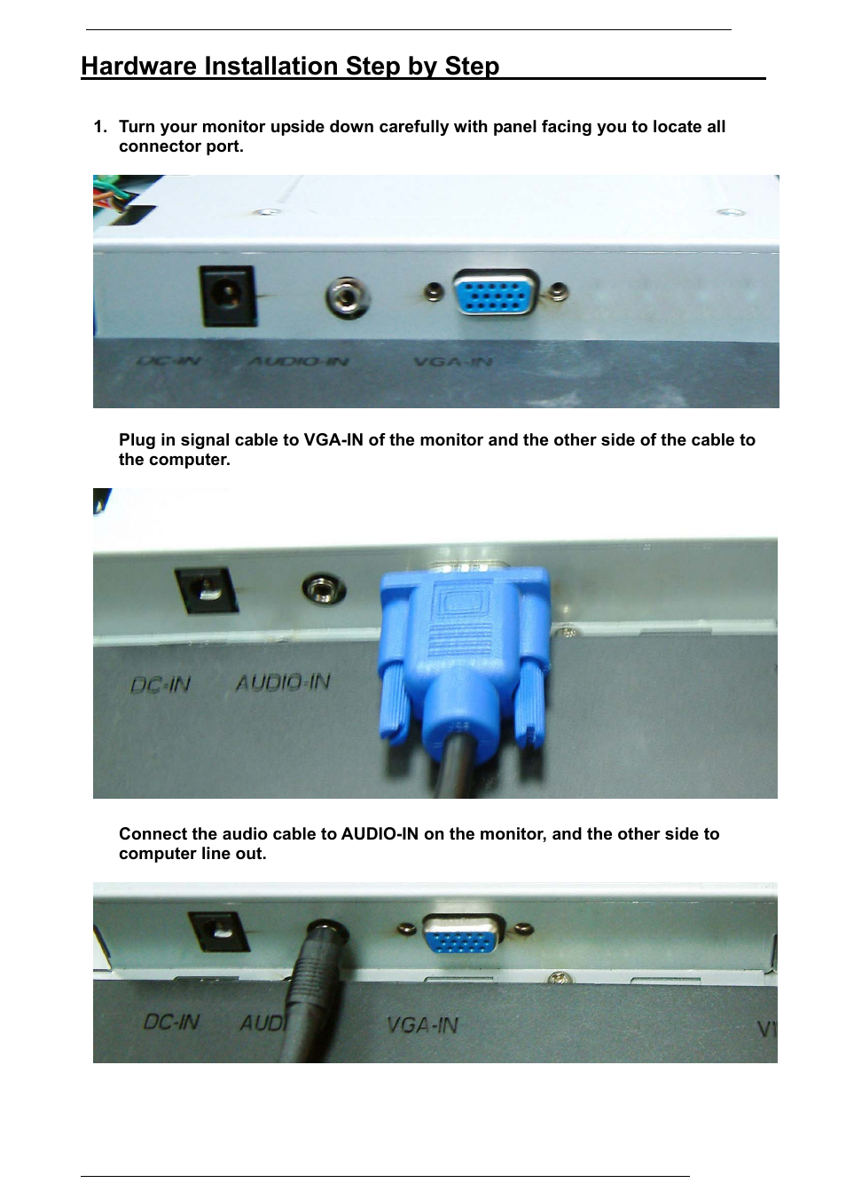 Hardware installation step by step | Rosewill PAA050F User Manual | Page 10 / 24