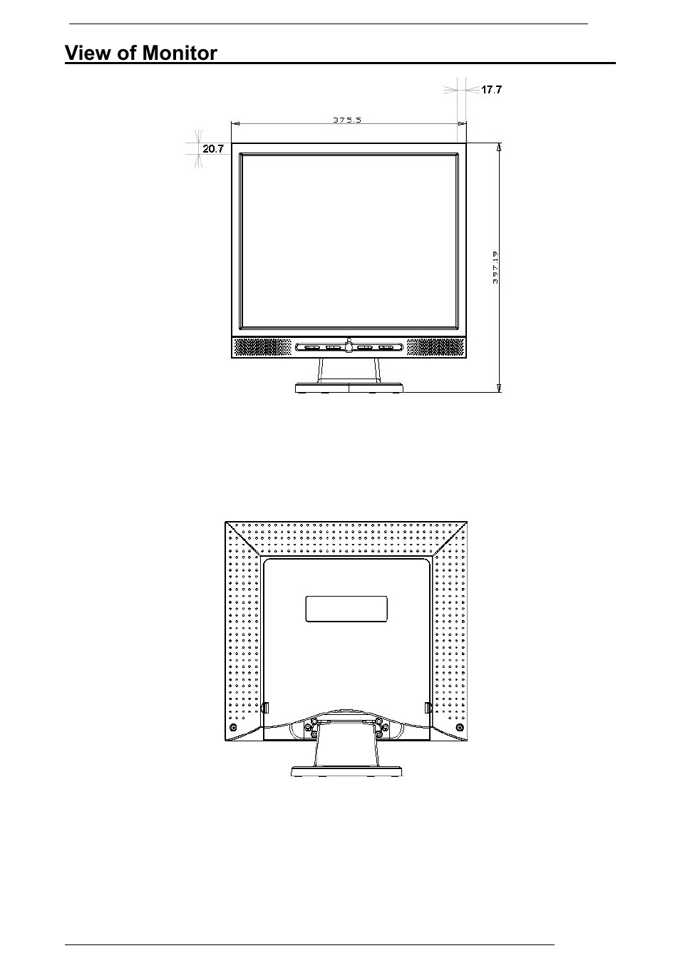 View of monitor | Rosewill PAA050F User Manual | Page 4 / 24