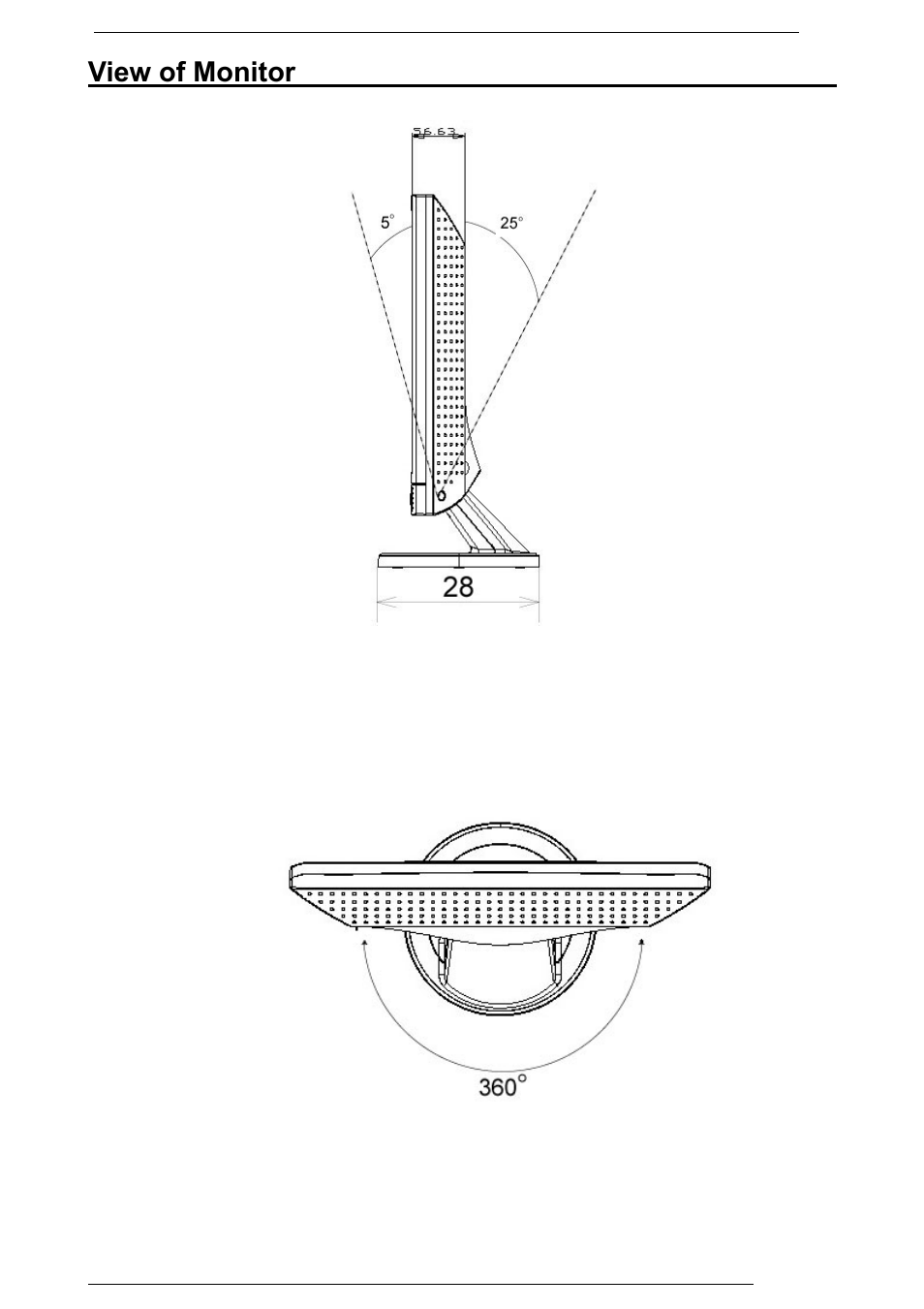 View of monitor | Rosewill PAA050F User Manual | Page 5 / 24