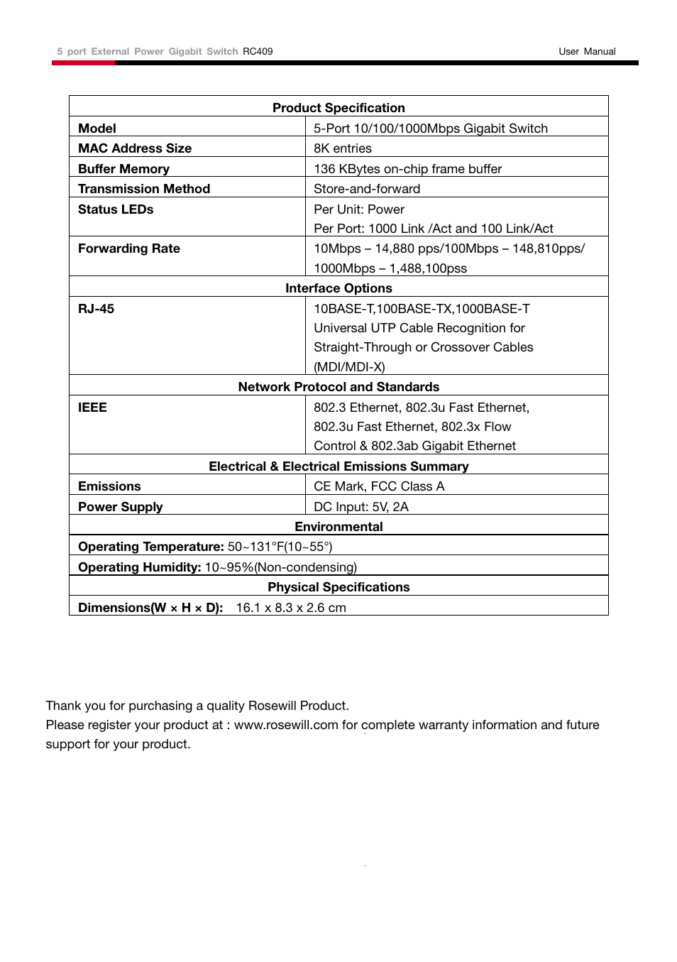 Rosewill RC409 User Manual | Page 4 / 4