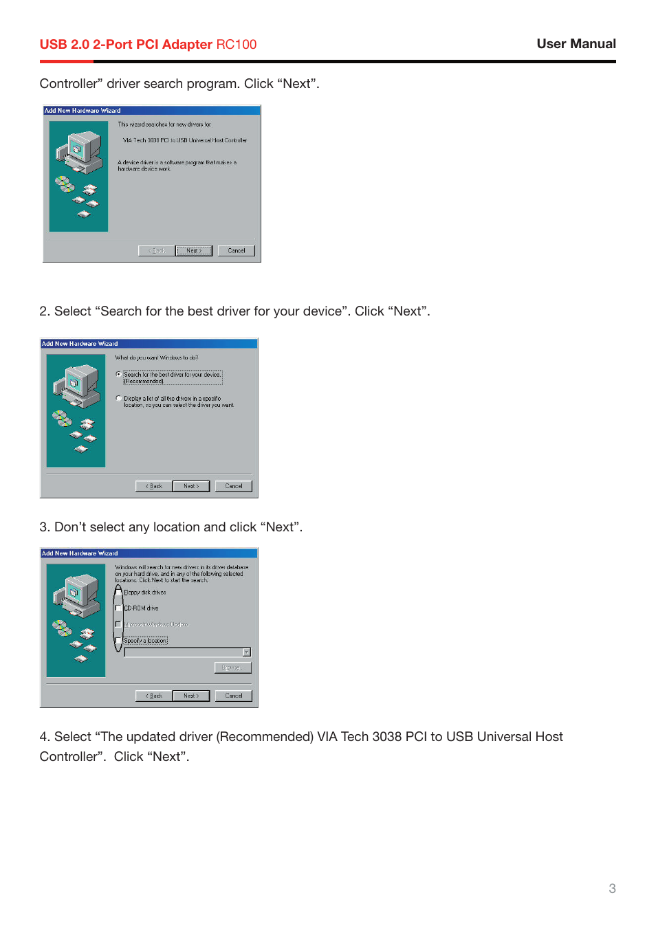 Rosewill RC-100 User Manual | Page 4 / 8