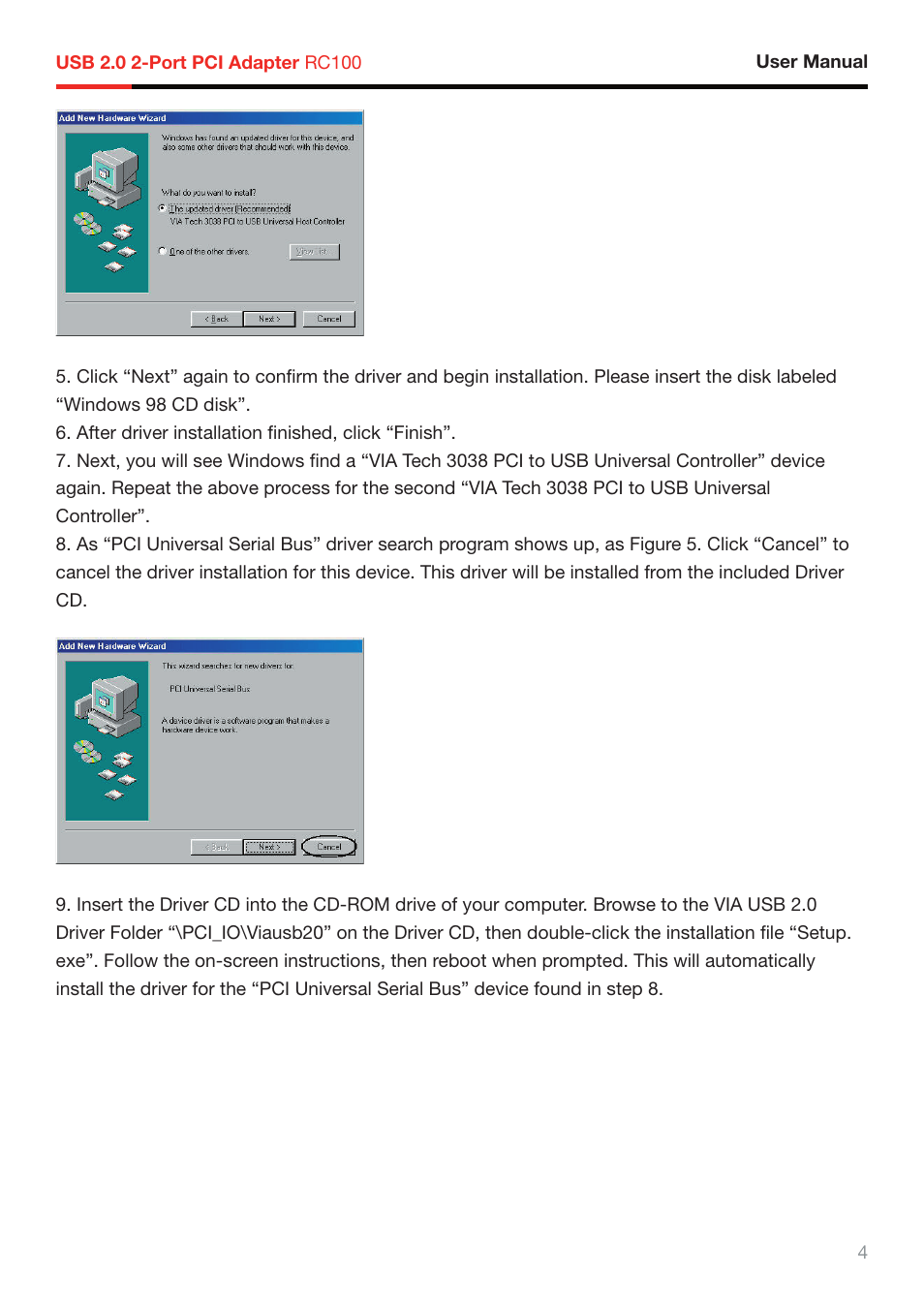 Rosewill RC-100 User Manual | Page 5 / 8