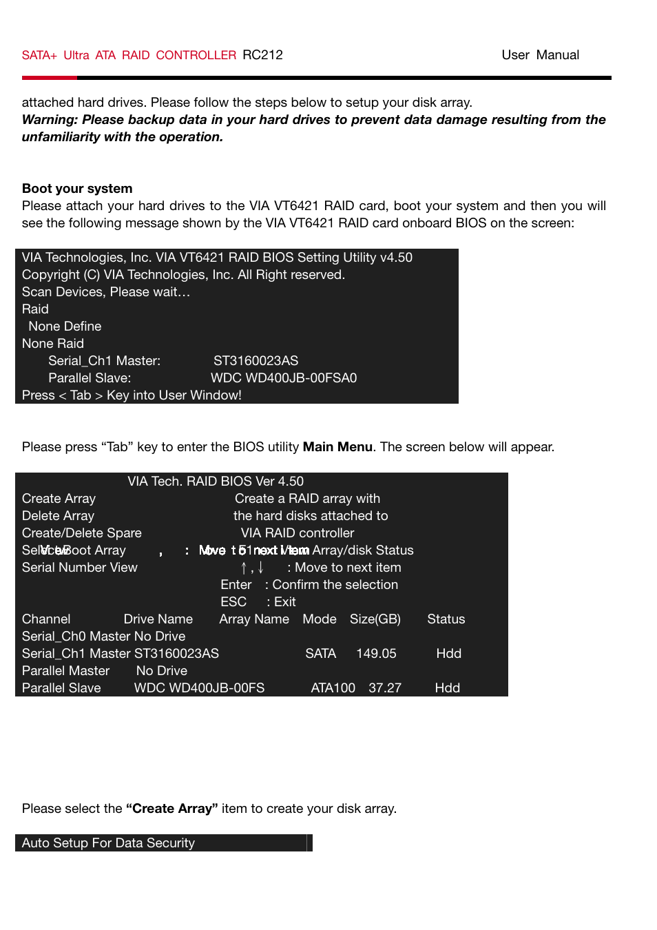 Rosewill SATA+Ultra ATA Raid Controller RC212 User Manual | Page 4 / 6