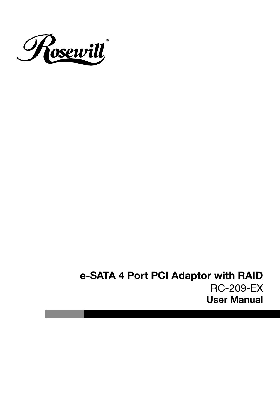 Rosewill RC-209-EX User Manual | 24 pages