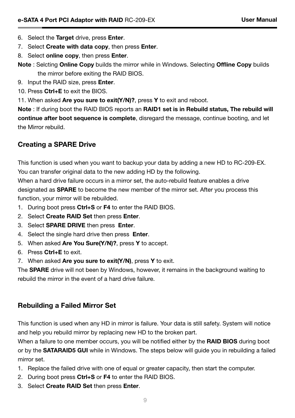 Rosewill RC-209-EX User Manual | Page 11 / 24