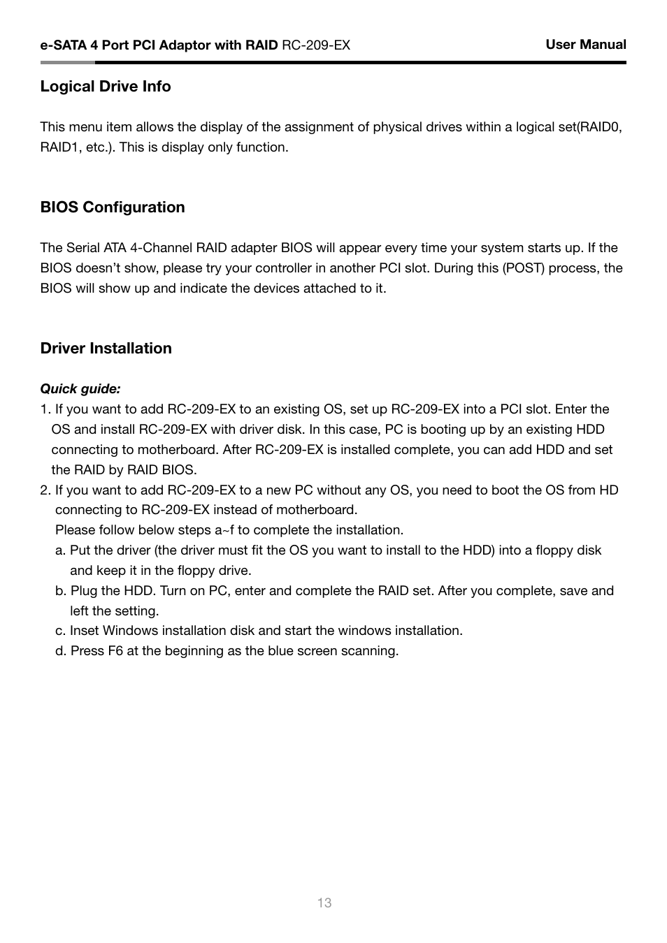 Rosewill RC-209-EX User Manual | Page 15 / 24
