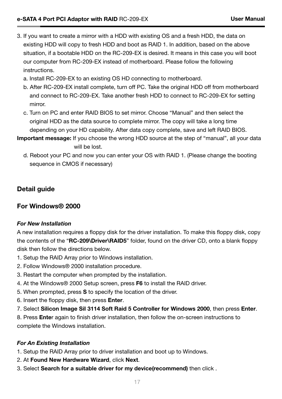 Rosewill RC-209-EX User Manual | Page 19 / 24