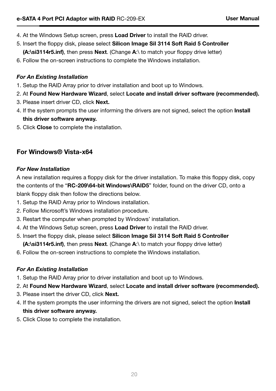 Rosewill RC-209-EX User Manual | Page 22 / 24