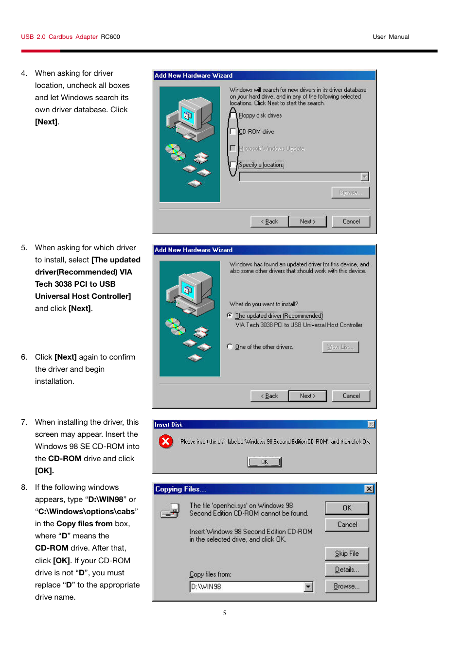 Rosewill RC-600 User Manual | Page 4 / 10