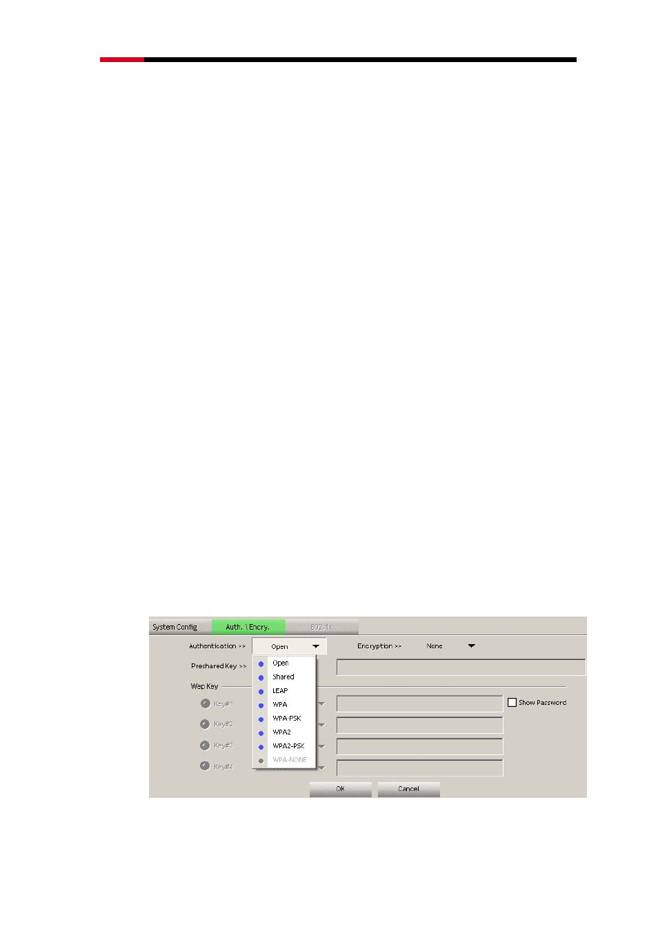 3 authentication and security for windows, 1 wep encryption | Rosewill RNX-N250UB User Manual | Page 39 / 73