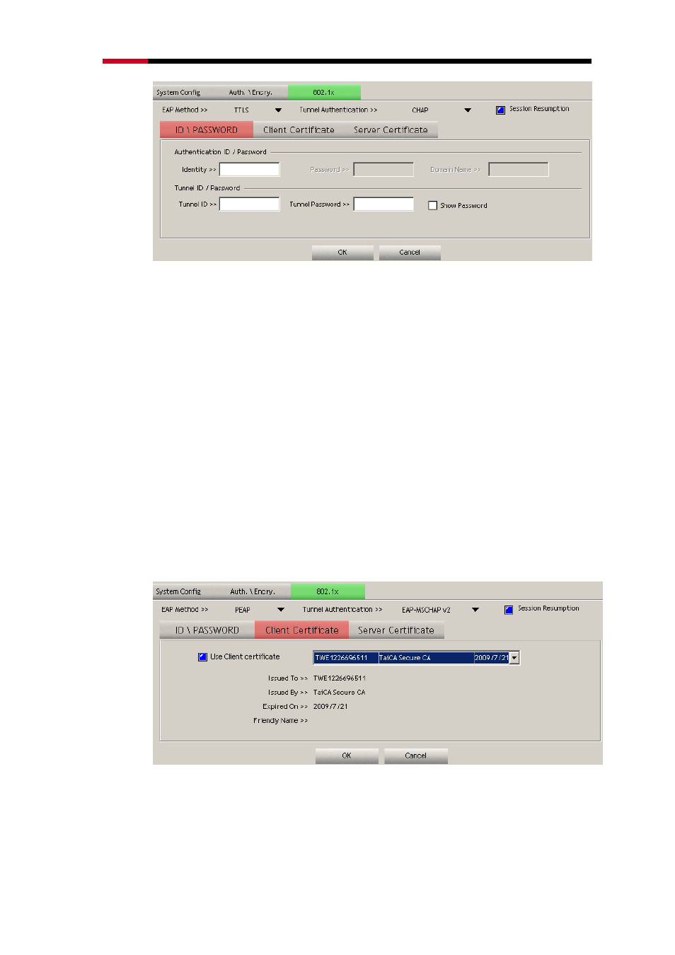 8 802.1x ca server | Rosewill RNX-N250UB User Manual | Page 45 / 73
