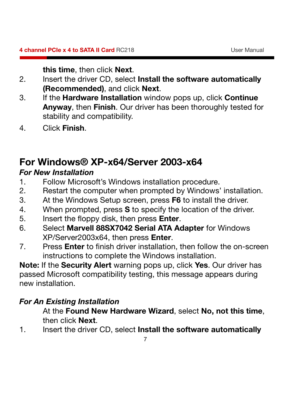 Rosewill RC218 User Manual | Page 7 / 9