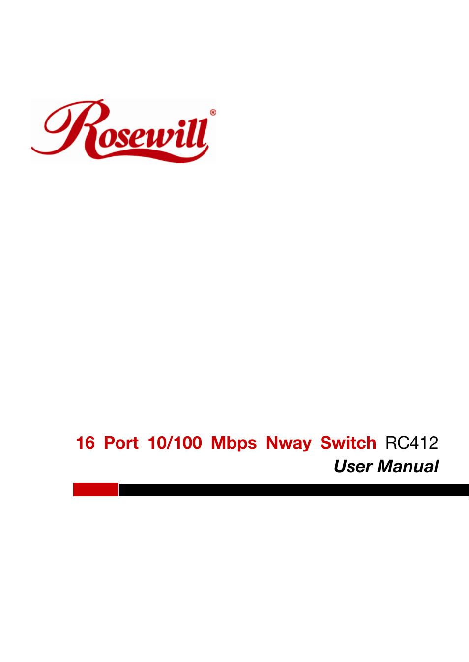 Rosewill RC412 User Manual | 6 pages