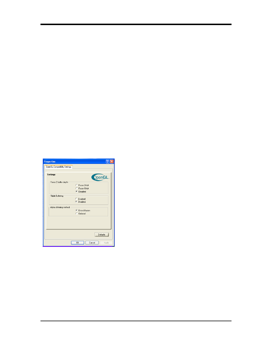 Opengl, Compatibility settings | Rosewill G03-ATI9000 User Manual | Page 23 / 33