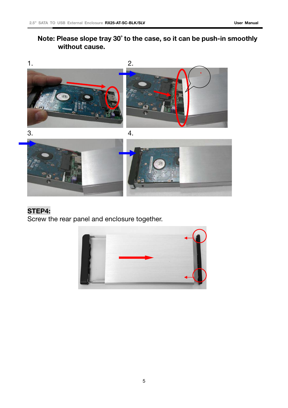 Rosewill RX25-AT-SC-BLK/SLV User Manual | Page 3 / 5