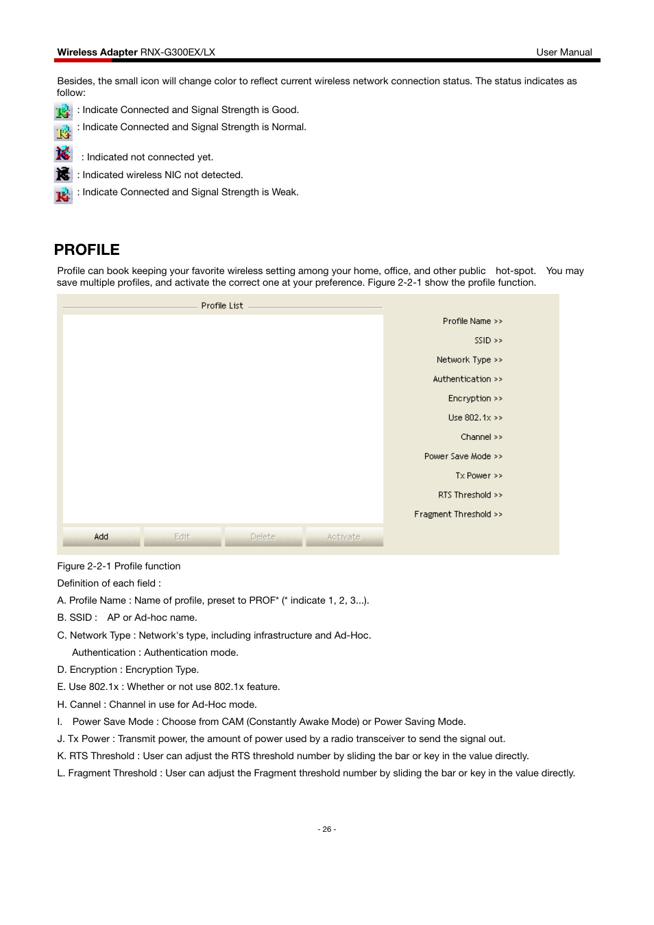 Profile | Rosewill RNX-G300EXLX User Manual | Page 27 / 111