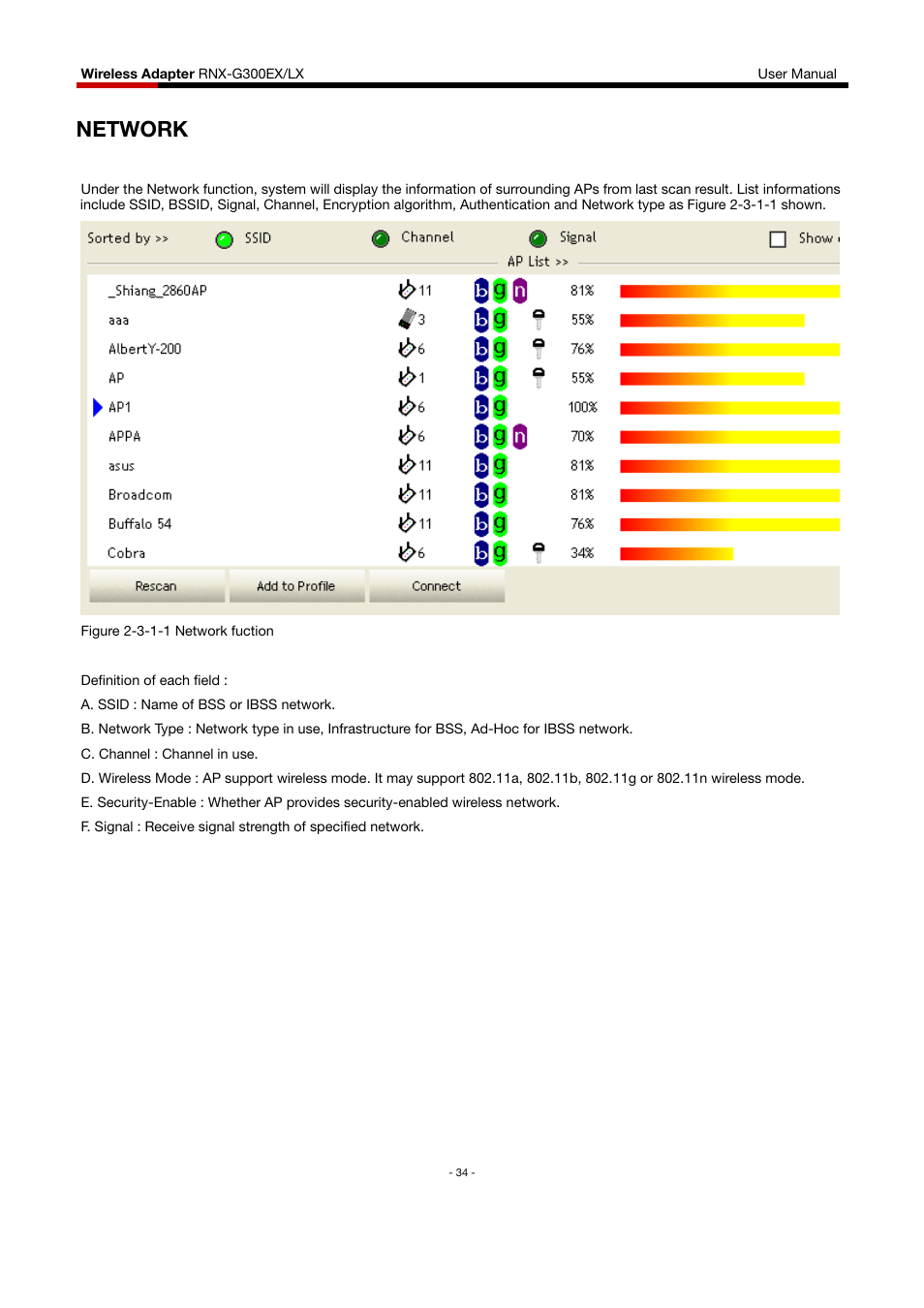 Network | Rosewill RNX-G300EXLX User Manual | Page 35 / 111